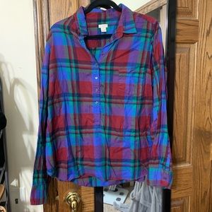 Jcrew popover flannel shirt